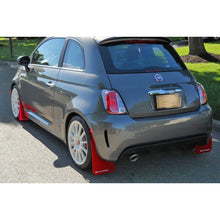 Load image into Gallery viewer, Rally Armor 12-18 Fiat 500 Red Mud Flap with White Logo - Premium Polyurethane Design