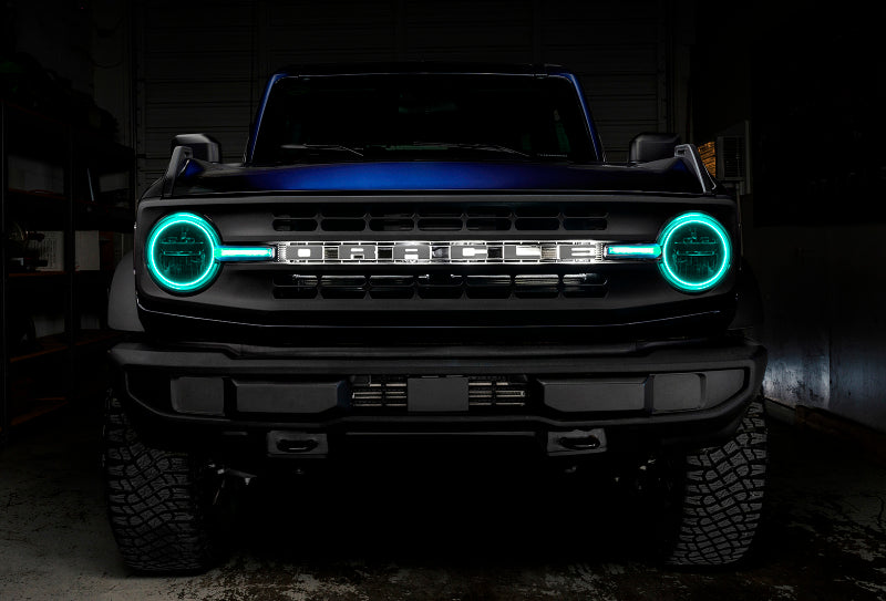 Oracle Lighting 491996 ColorSHIFT Headlight Halo Kit with DRL Bar for 2021-2023 Ford Bronco - Base Headlights
