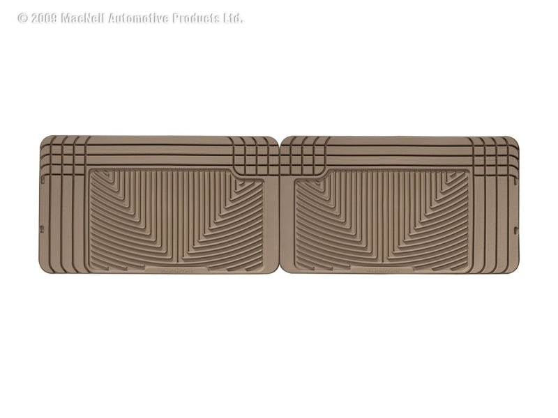WeatherTech All-Weather Rear Floor Mats for 1990-1991 Volkswagen Vanagon - Tan