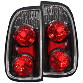 ANZO 2000-2006 Toyota Tundra Tail Light Assembly with Clear Lens and Black Housing - Pair