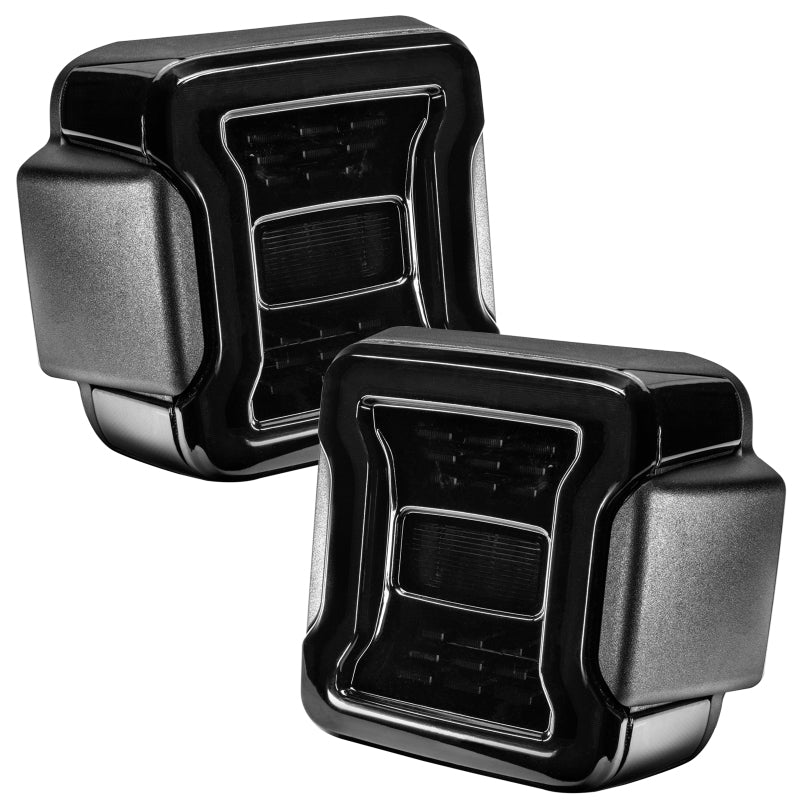 Oracle Lighting Jeep Wrangler JL Black Series LED Tail Lights – Aggressive Blacked-Out Design with Upgraded LEDs