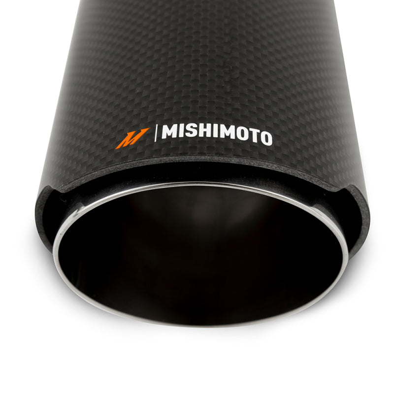 Mishimoto Carbon Fiber Muffler Tip 3-inch Inlet, 4-inch Outlet, Polished Finish