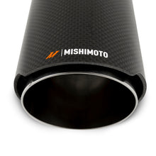 Load image into Gallery viewer, Mishimoto Carbon Fiber Muffler Tip 3-inch Inlet, 4-inch Outlet, Polished Finish