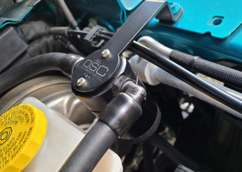 J&L JLT3070D-B 3.0 Oil Separator, Driver Side, Black Anodized for 2018-2026 Jeep Wrangler 2.0L