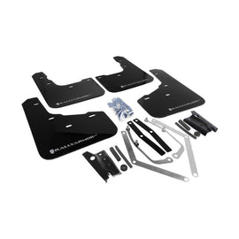 Rally Armor 13-19 Ford Fiesta ST Black UR Polyurethane Mud Flaps with Silver Logo