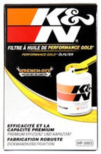 Load image into Gallery viewer, K&amp;N Engineering Part #knnHP-3003 Premium Oil Filter for GMC Savana and Chevrolet Express 2500