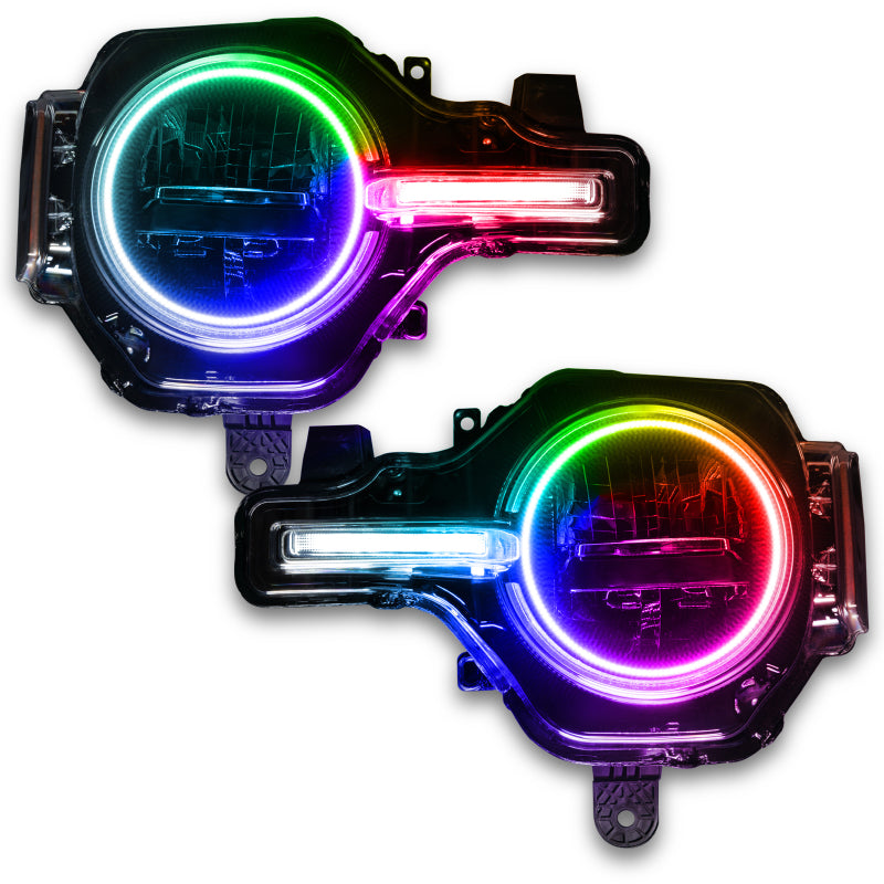 Oracle Lighting 491996 ColorSHIFT Headlight Halo Kit with DRL Bar for 2021-2023 Ford Bronco - Base Headlights