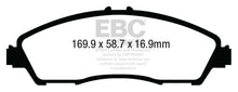 Load image into Gallery viewer, EBC Ultimax OEM Replacement Brake Pads for Acura MDX 2014-2018, Part Number EBCUD1723