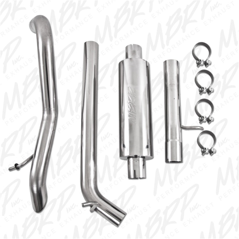 MBRP Armor Plus Series Off-Road Tail Pipe for 2007-2011 Jeep Wrangler 3.8L V6