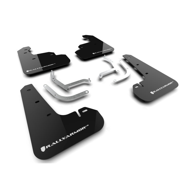 Rally Armor 24-25 Subaru Impreza Black UR Mud Flap with White Logo – Durable Polyurethane Protection