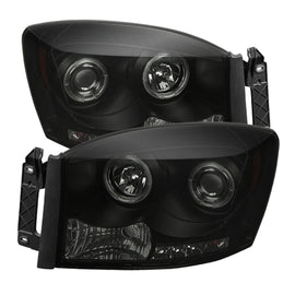 Spyder Projector Headlights with LED Halo for Dodge Ram 1500 and 2500 (2006-2008)