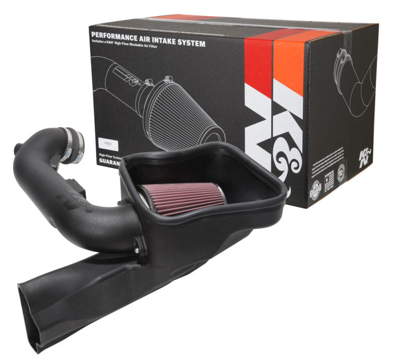 K&N Engineering Part 63-2605 High-Flow Cold Air Intake System for 2018-2022 Ford Mustang GT V8 5.0L