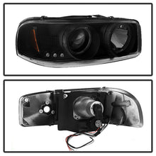 Load image into Gallery viewer, Spyder GMC Sierra 1500/2500 1999-2006 Projector Headlights with LED Halo and Black Smoke Finish