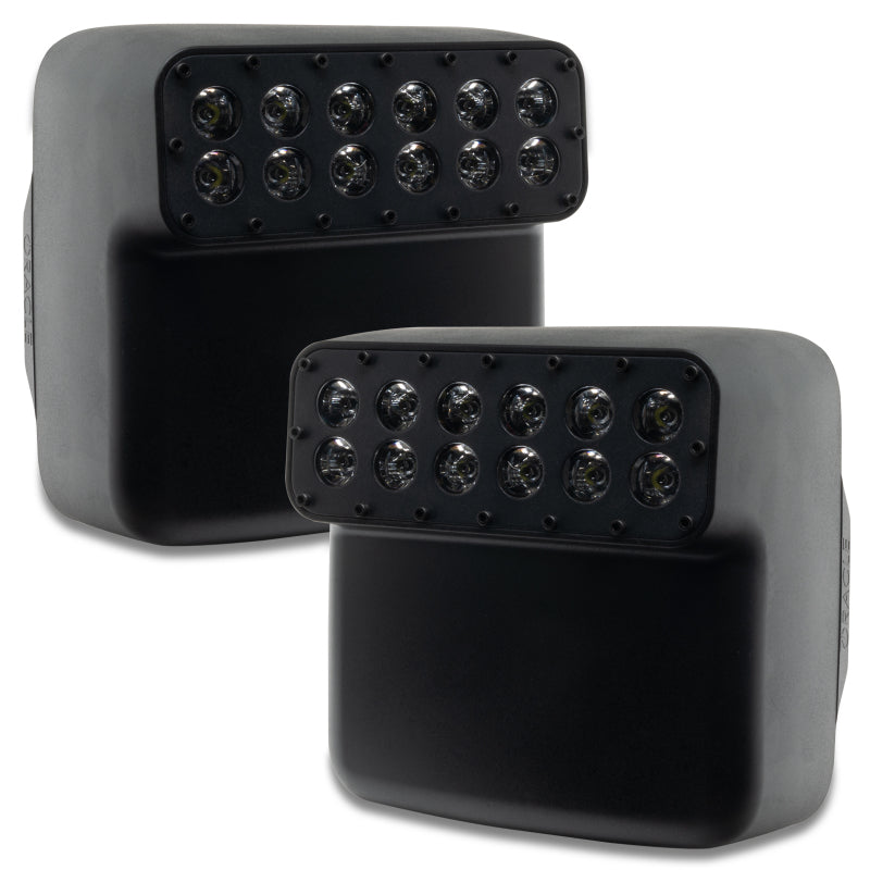 Oracle Lighting LED Off-Road Side Mirrors for Jeep Wrangler JL / Gladiator JT - Part #ORL5855-001