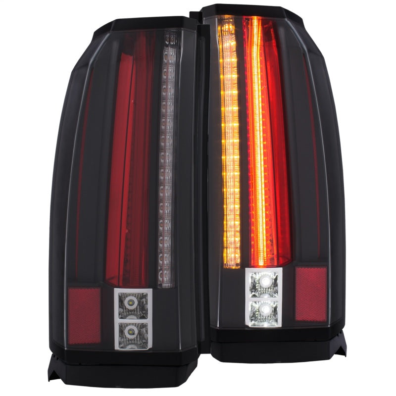 ANZO 2015-2017 GMC Yukon and Yukon XL LED Tail Light Assembly with Black Housing - Pair