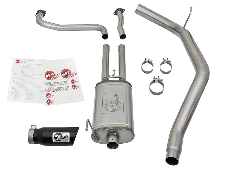 aFe MACH Force-Xp 2.5-inch Cat-Back Exhaust System with Black Tip for Nissan Titan 2016-2024