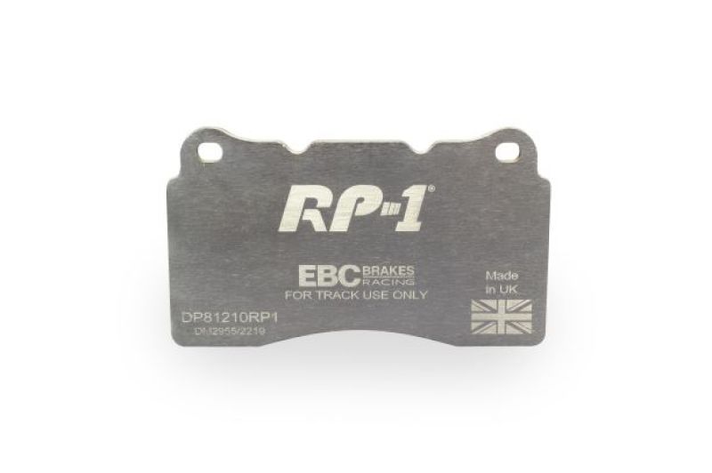 EBC Racing RP-1 Front Race Brake Pads for 2005-2013 Mitsubishi Lancer and Ford Mustang - Part Number ebcDP81210RP1