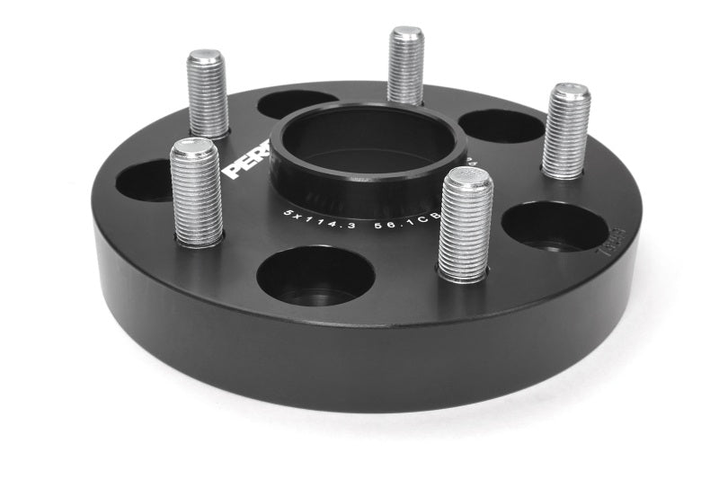 Perrin Performance Subaru 25mm Wheel Spacers 5x114.3 BP with 56mm Hub - Black