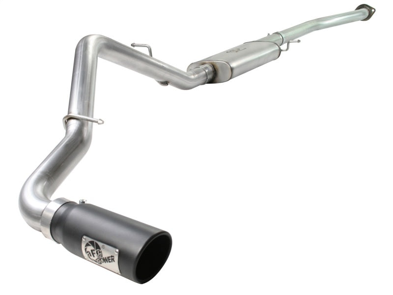 aFe MACH Force-Xp 3-Inch Stainless Steel Cat-Back Exhaust System with Black Tip for 2006-2007 GM Sierra 1500 and Silverado 1500 V6/V8