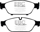 EBC Redstuff Ceramic Low Dust Front Brake Pads for Audi A6 Quattro and A7 Quattro * Part Number EBCDP32086C