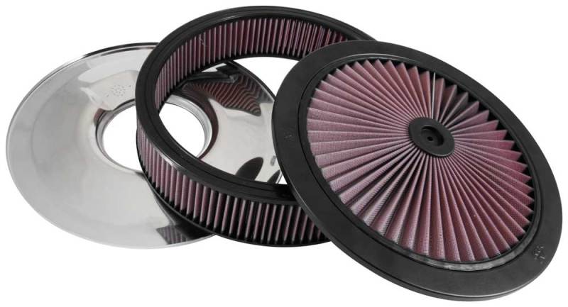 K&N Engineering X-Stream Top Assembly for Automotive Air Intake - 14 inch OD, 5.125 inch Neck Flange, 4.62 inch Height with Vent