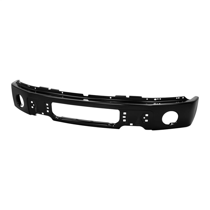 Spyder Ford F-150 2009-2014 Front Bumper with Fog Light Hole - Black | OEM # 9L3Z17757DPTM