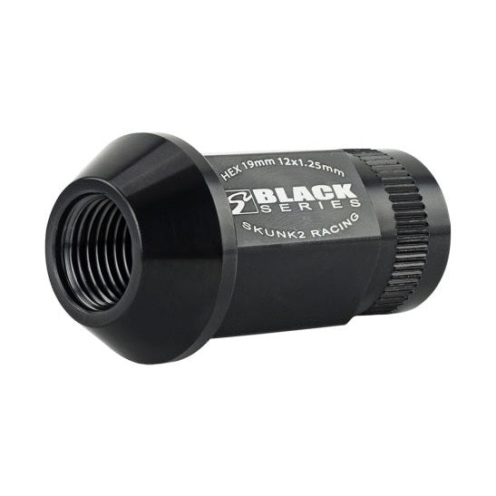 Skunk2 Racing 12x1.25 Forged Lug Nut Set in Black – Lightweight and Durable Wheel Fasteners
