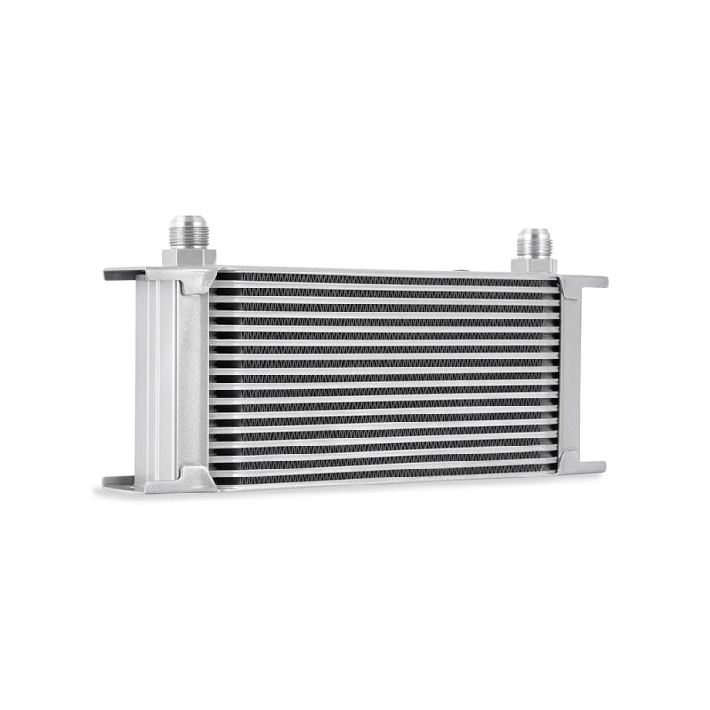 Mishimoto Universal 16-Row Oil Cooler - Silver for Engine Temperature Management