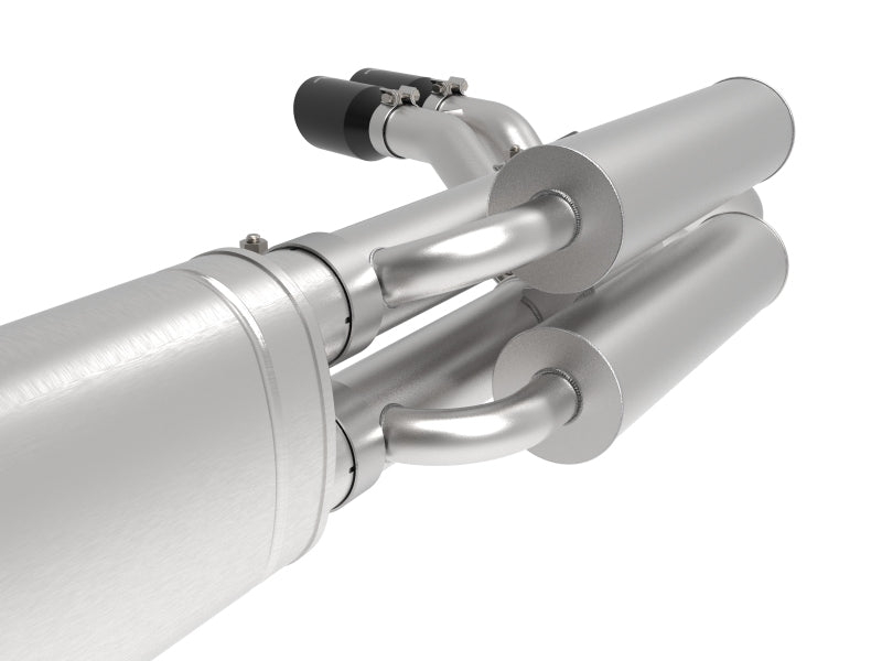 aFe Rebel Series 3-Inch 409 Stainless Steel Cat-Back Exhaust System with Black Tips for 2017-2020 Ford F-250/F-350 V8 6.2L/7.3L