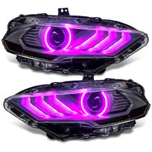 Load image into Gallery viewer, Oracle Lighting 18-23 Ford Mustang Black Series Dynamic ColorSHIFT LED Headlights with Sequential Turn Signal