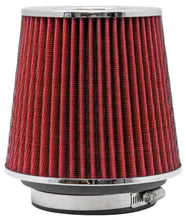 Load image into Gallery viewer, K&amp;N Engineering Universal Air Filter Chrome Round Tapered - 4-inch Flange ID, Red