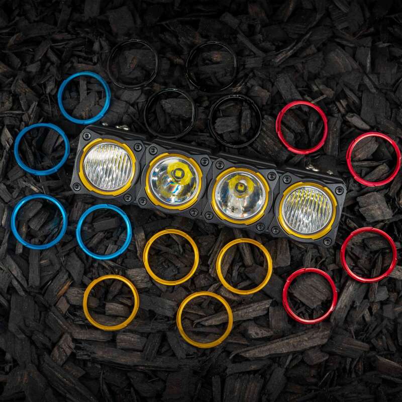 KC HiLiTES FLEX ERA LED Light Bar Bezel Kit for 10-inch Segments - Red