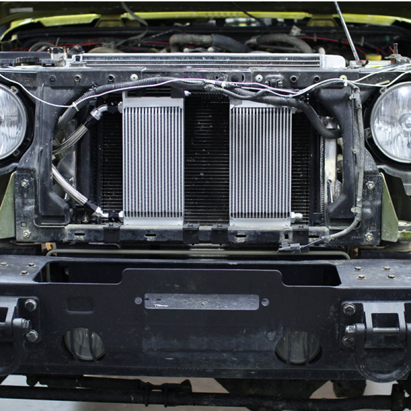 Mishimoto 07-11 Jeep Wrangler JK Oil Cooler Kit - Silver for Enhanced Engine Cooling