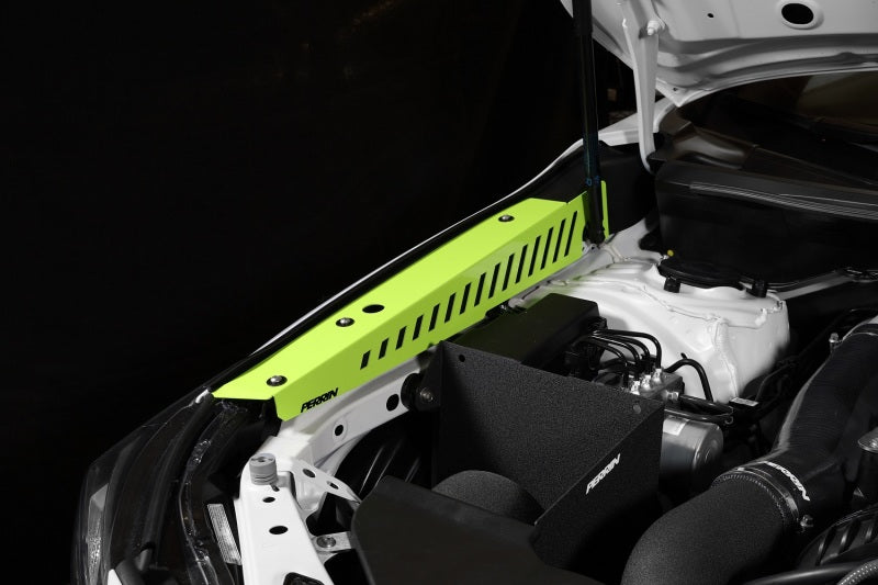 Perrin Performance Neon Yellow Fender Shroud Set for 2022-2025 Subaru WRX - Part PSP-ENG-551NY