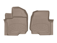 Load image into Gallery viewer, WeatherTech FloorLiner HP Front Floor Mats for 2015-2016 Ford F-150 SuperCrew and SuperCab, Tan - Part wet456971IM