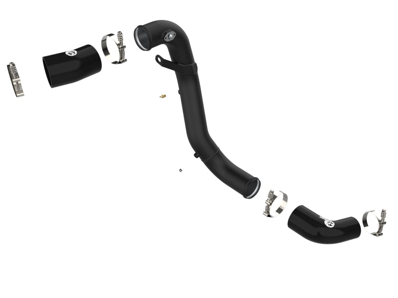 aFe BladeRunner 3-inch Aluminum Cold Charge Pipe for Kia Stinger 2018-2022 (Black) Part #AFE46-20509-B