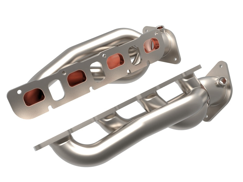 aFe Power Twisted Steel 304 Stainless Steel Shorty Headers for Ram 1500 TRX 2021-2024 V8-6.2L
