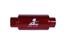 Load image into Gallery viewer, Aeromotive In-Line Filter with 10 Micron Microglass Element - AN-10 Size, Red Anodized Finish