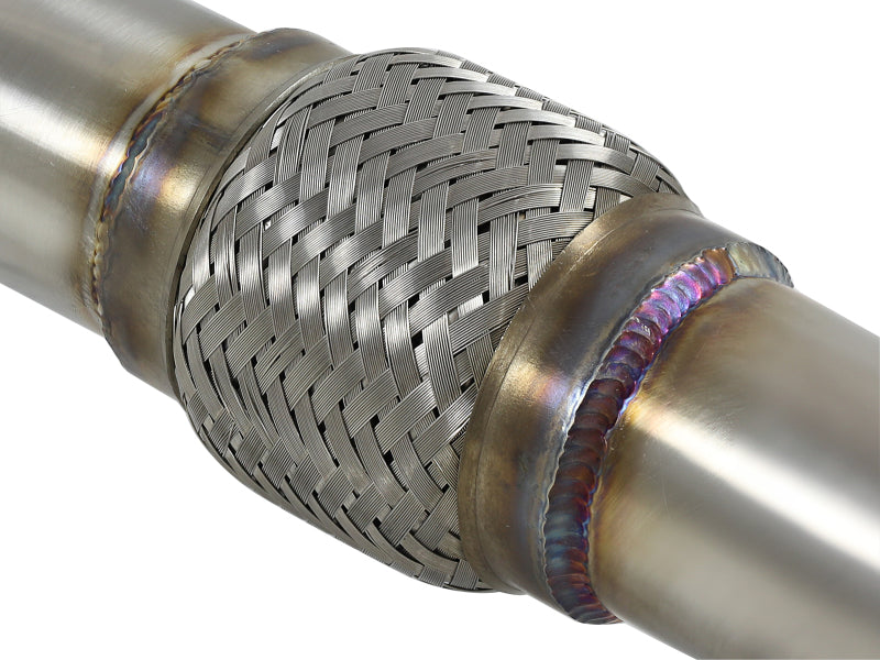 aFe Takeda 2.5in to 3in 304 Stainless Steel Y-Pipe Exhaust System for Infiniti Q50/Q60 V6-3.0L (2014-2016)