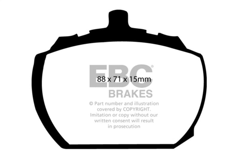 EBC DP3240C Redstuff Ceramic Front Brake Pads for 1980-1981 Triumph TR8
