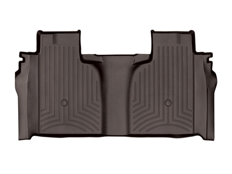 WeatherTech DigitalFit Rear FloorLiner for 2019 Chevrolet Silverado 1500 and GMC Sierra 1500 Crew Cab * Cocoa