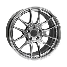 Load image into Gallery viewer, Enkei GTC02 18-Inch Hyper Silver Wheel with 5x114.3 Bolt Pattern and 15mm Offset – Part Number enk534-895-6515HS