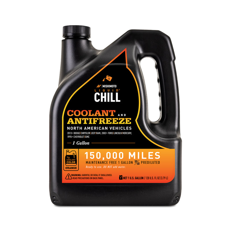 Mishimoto Liquid Chill EG Coolant for North American Vehicles – Orange, 1 Gallon