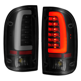 ANZO 1995-2000 Toyota Tacoma LED Taillights with Smoke Lens and Black Housing (Pair)