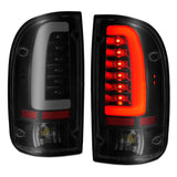 ANZO 1995-2000 Toyota Tacoma LED Taillights with Smoke Lens and Black Housing (Pair)