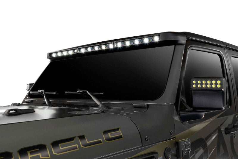 ORACLE Lighting Jeep Wrangler JL & Gladiator JT Integrated Windshield LED Light Bar System - Part #orl5917-023