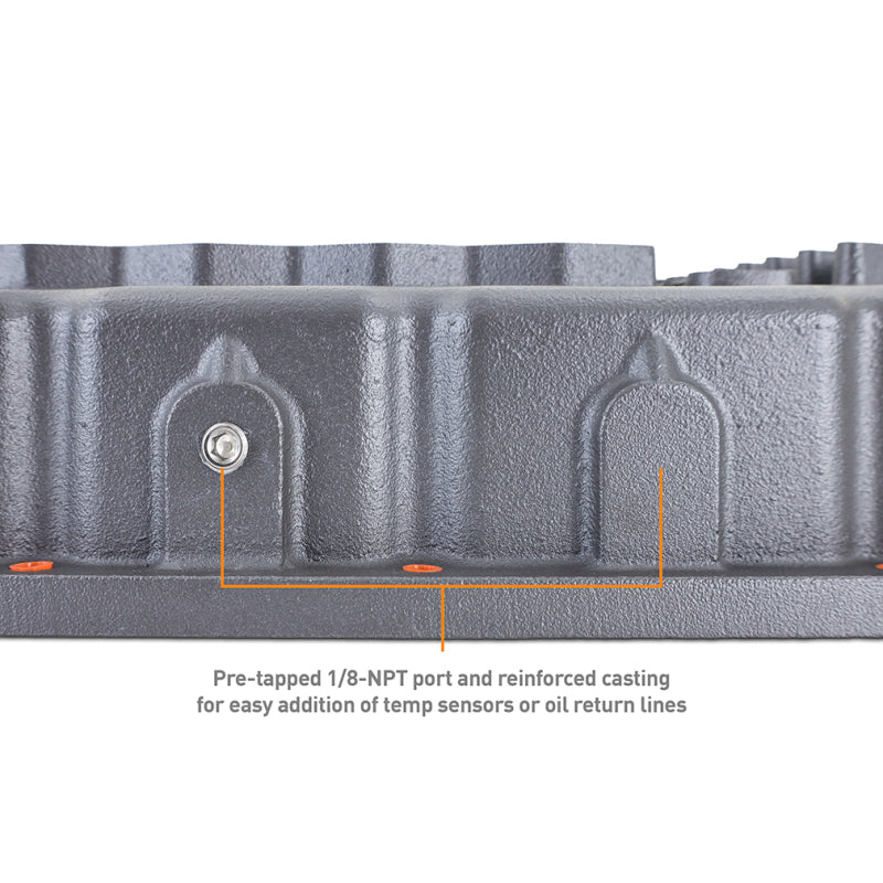 Mishimoto Aluminum Transmission Pan for Dodge Ram 6.7L Cummins (2004-2007.5) - Cast Aluminum with Improved Cooling & Capacity