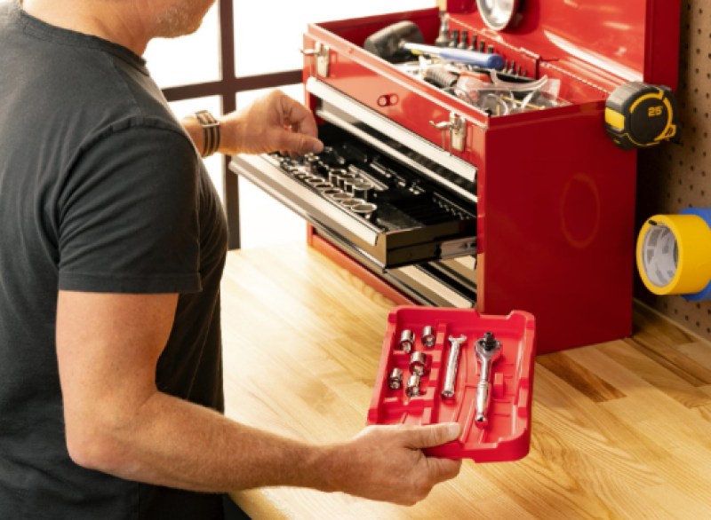 WeatherTech ToolTray 2 Pack in Red * Keep Your Automotive Tools Organized and Within Reach