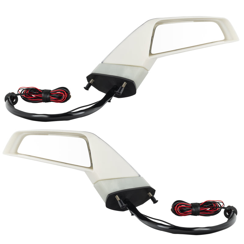 Oracle 05-13 Chevrolet Corvette C6 Concept Side Mirrors – Unpainted with Integrated LED Turn Signals and Parking Lights