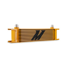 Load image into Gallery viewer, Mishimoto Universal -8AN 10-Row Oil Cooler - Gold